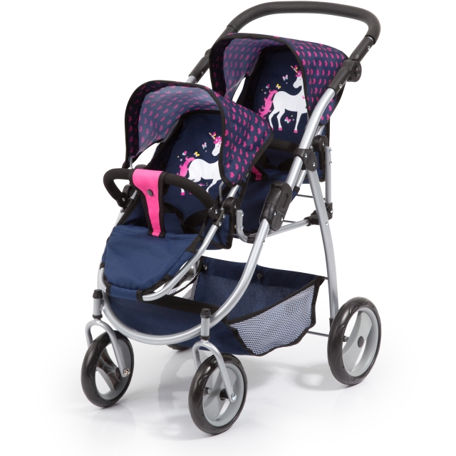 Bayer Dubbele kinderwagen - marine (26554AA)