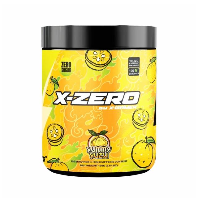 X-GAMER Energidryckspulver X-Zero 160 gram Yummy Yuzu