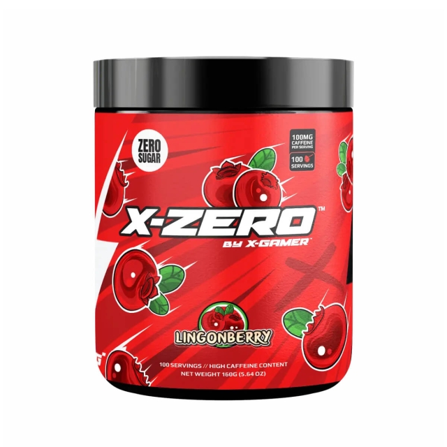 X-GAMER Energidryckspulver X-Zero 160 gram Lingonberry