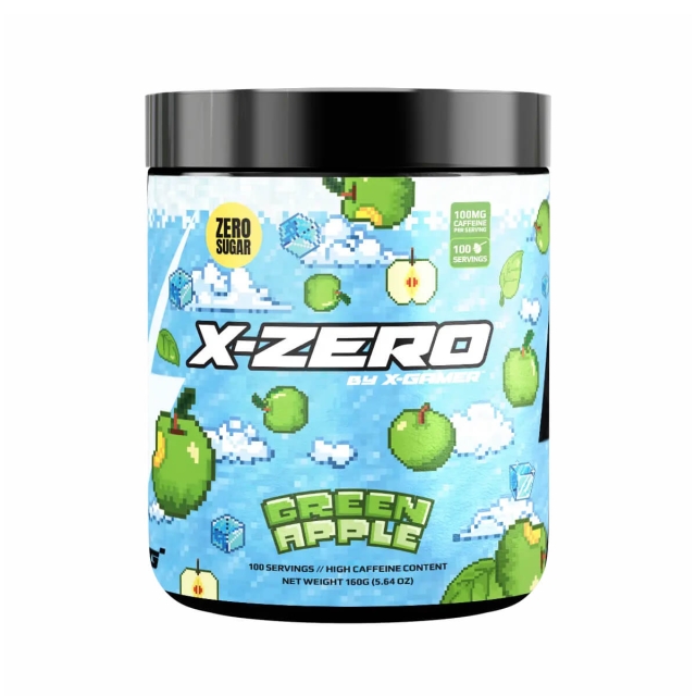 X-GAMER Energidryckspulver X-Zero 160 gram Green Apple