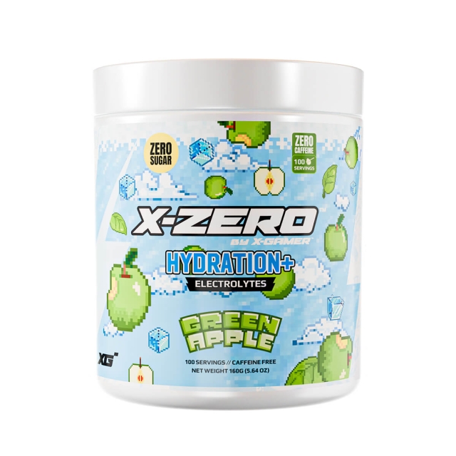 X-GAMER Energidryckspulver X-Zero Hydration+ 160 gram Green Apple
