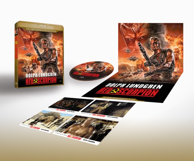 Red Scorpion - True Classics - Dolph Lundgren Limited Edition Version Blu-Ray with Poster and Cards in the box