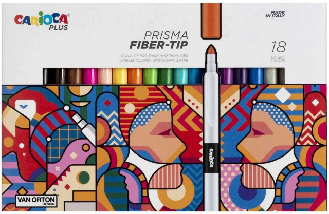 CARIOCA Plus - Prisma marker, 18 stuks (809302)