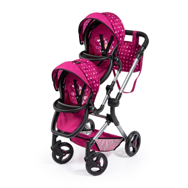 Bayer Tweeling Kinderwagen - Neo - Roze (26267AA)
