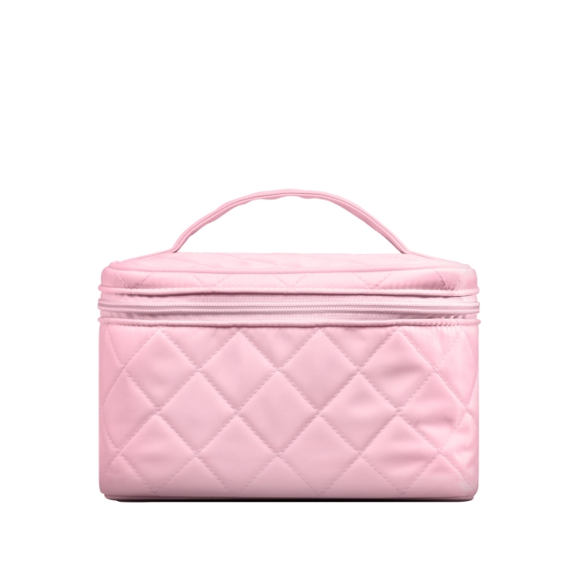 Gillian Jones Schoonheidsbox van gewatteerd nylon Roze