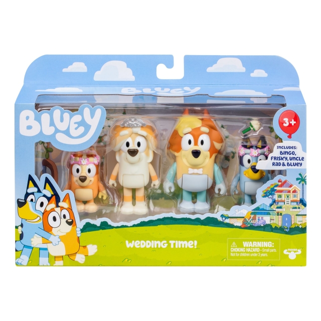 Bluey Figuur 4pk speciale set - Bruiloft (90268)