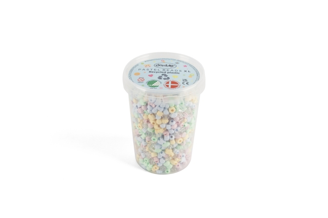 Dantoy Pastel gerecyclede kralen - 1580 stuks (5940)