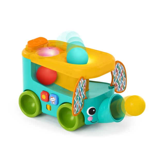 Bright Starts Pop & Roll Safari Bus™ Balspeelspeelgoed - (BS-16827)