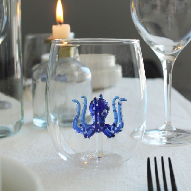 Winkee Drinkglazen - Handgemaakte Octopus