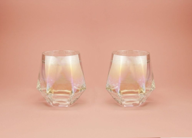 Winkee Diamanten glazen set van 2 - Glas