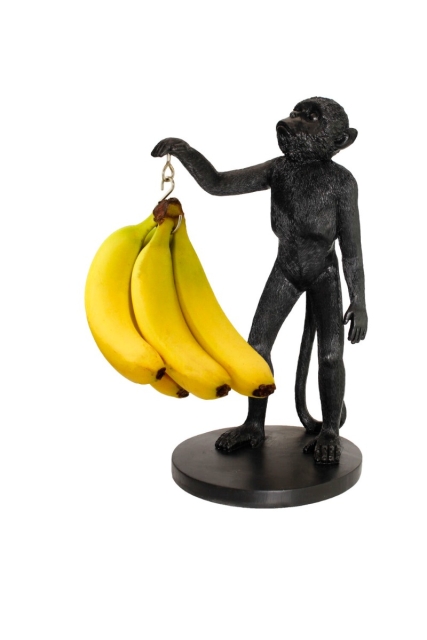 Winkee Fruithouder - Aap Bananenhouder - Zwart