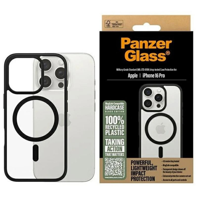 PanzerGlass HardCase MagSafe - iPhone 16 Pro - Zwart