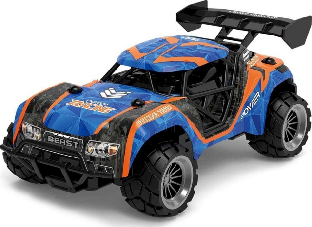 TEC-TOY Speed Racing R/C 1:18 - Blauw/oranje (471412)
