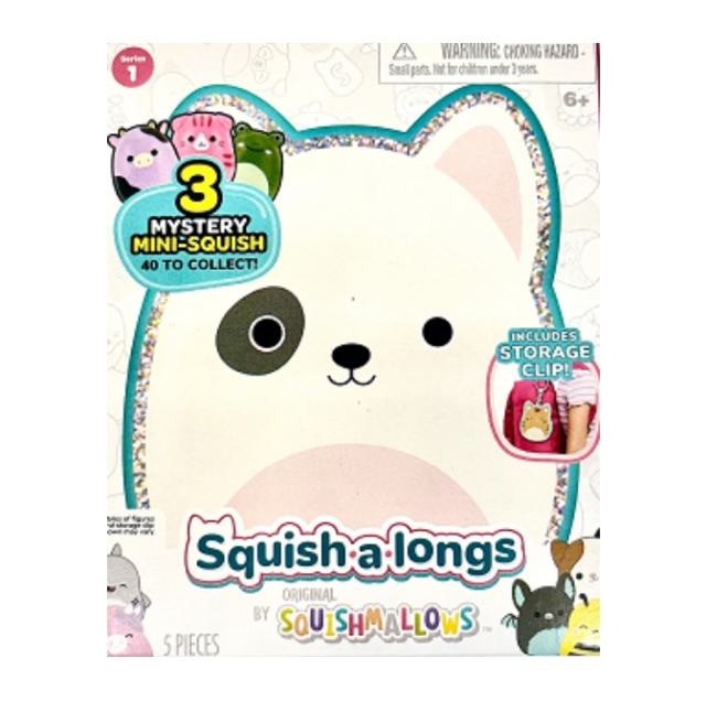 Squishalongs 2,5 cm sleutelhanger 4 pak asst (2420102)