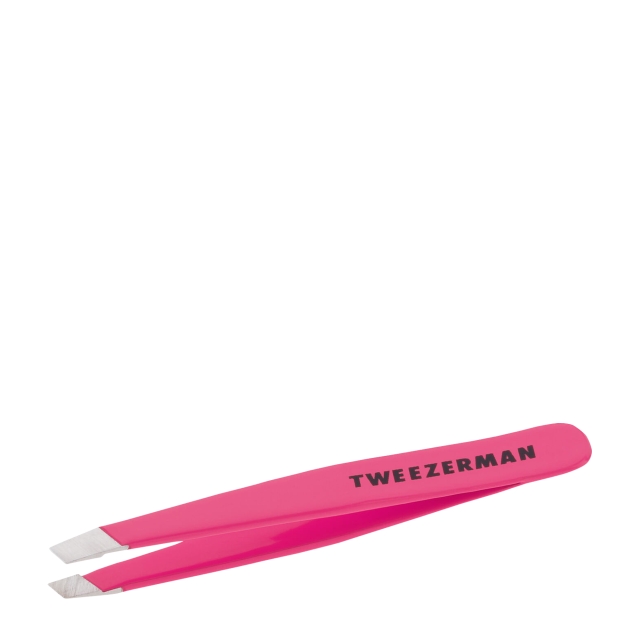 Tweezerman Mini Schuine Pincet Neon Roze