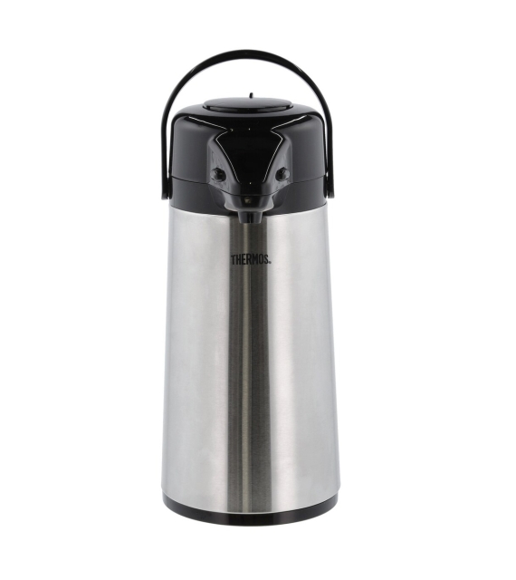 Thermos Kan met pomp 1.9L - Staal/Zwart (15095)