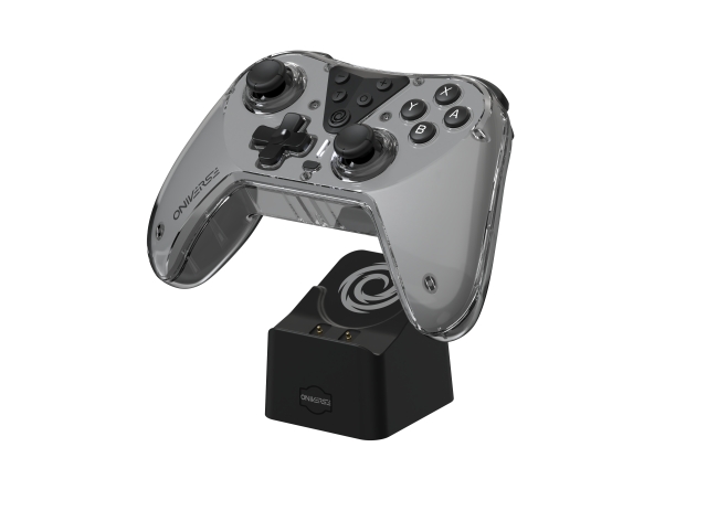 Oniverse Nintendo Switch Oniverse Astralite Controller Draadloos Gerookt Zwart inkl. Laadstation