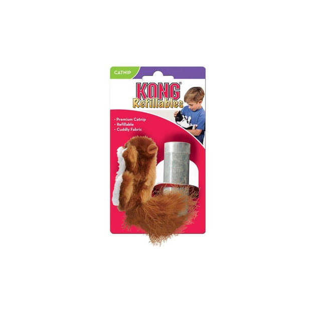 Kong Navulbaar Kattenkruid Eekhoorn 10X5X2 cm