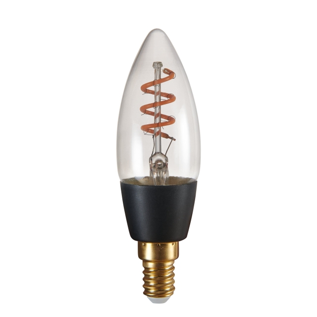 Eglo E14 C35 spiraal, rook - Warm wit - Zigbee, Bluetooth