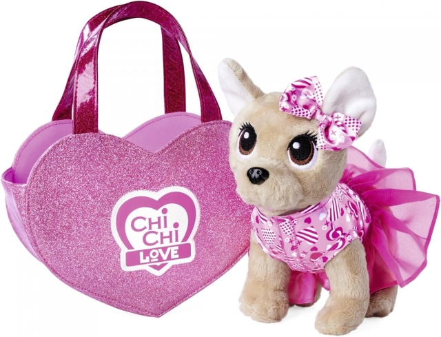 Chi Chi Love Chichi LOVE - Pluche hond met hartvormige tas (23 cm) (105890055)