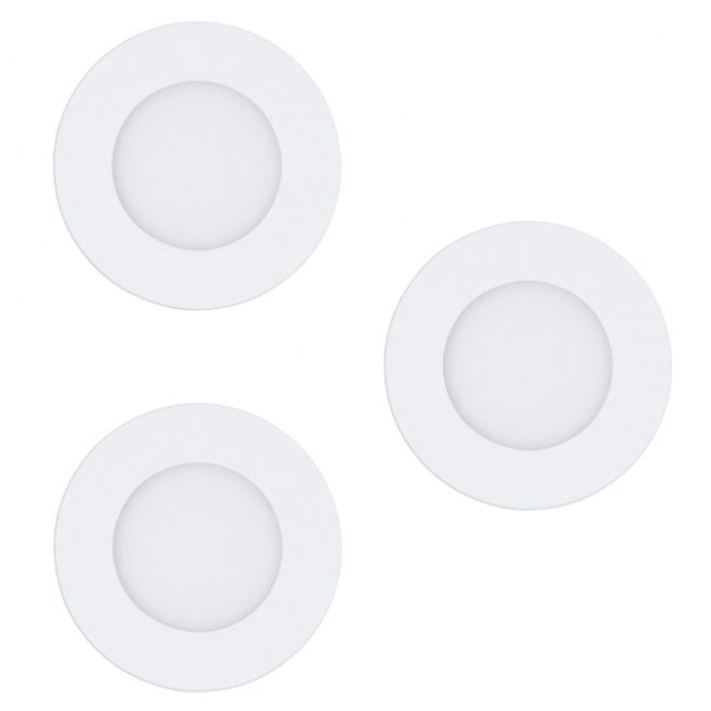Eglo Set van 3x Fueva-Z inbouw wit Ø8.5 - TW - Zigbee, Bluetooth