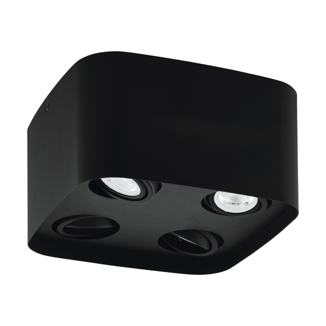Eglo Caminales-Z plafondlamp zwart 24x24 - RGB + TW - Zigbee, Bluetooth