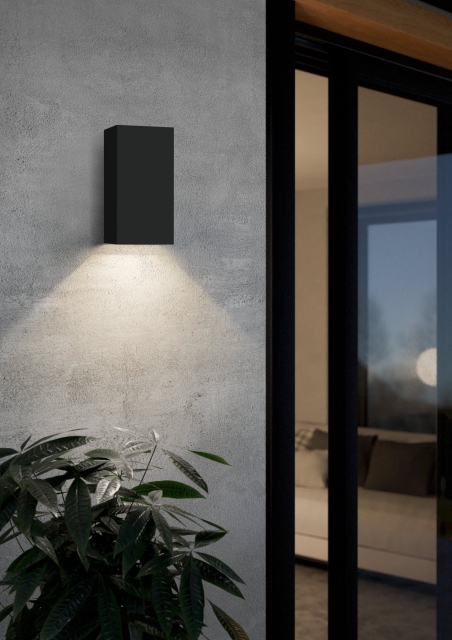 Eglo Eremitana-Z buitenwandlamp zwart - RGB + TW - Zigbee, Bluetooth