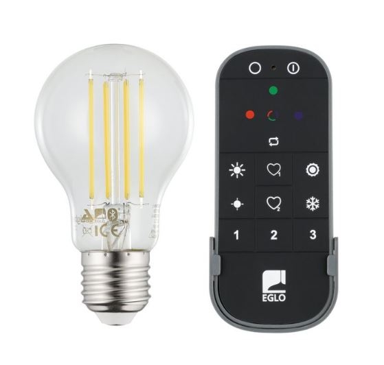 Eglo Set van 2x E27 A60, afstandsbediening - Wit - Zigbee, Bluetooth