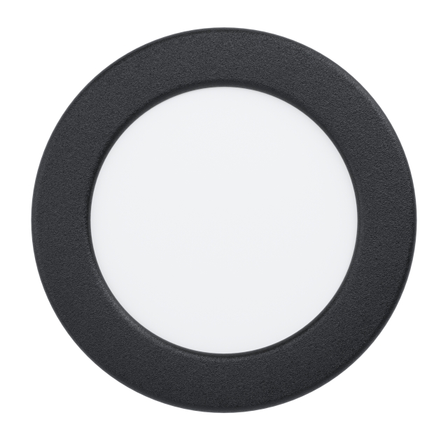 Eglo FUEVA 5 RECESSED Ø117 5.5W 650LM ZWART - 117mm diameter, 26mm hoogte