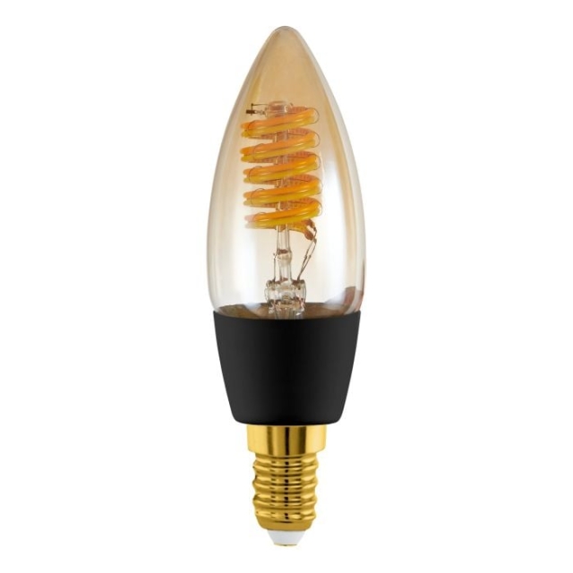 Eglo E14 C35 spiraal, amber - TW - Zigbee, Bluetooth
