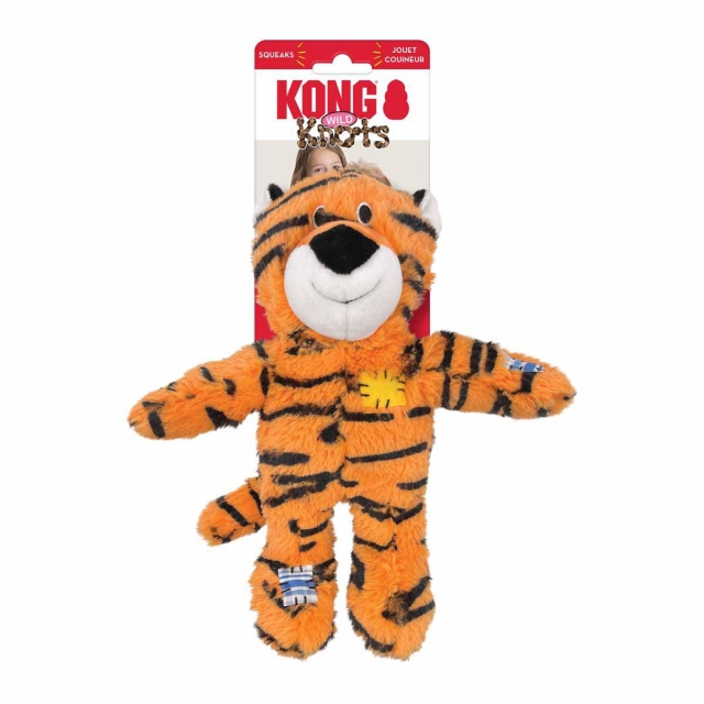 Kong Wild Knots Tijger Piepspeeltje M/L (634.7376)