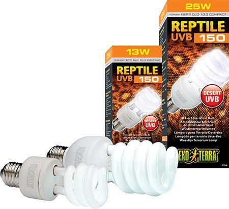 Exoterra Reptielen UVB 150 fluorescentielamp 25W E27 - (220.1881)
