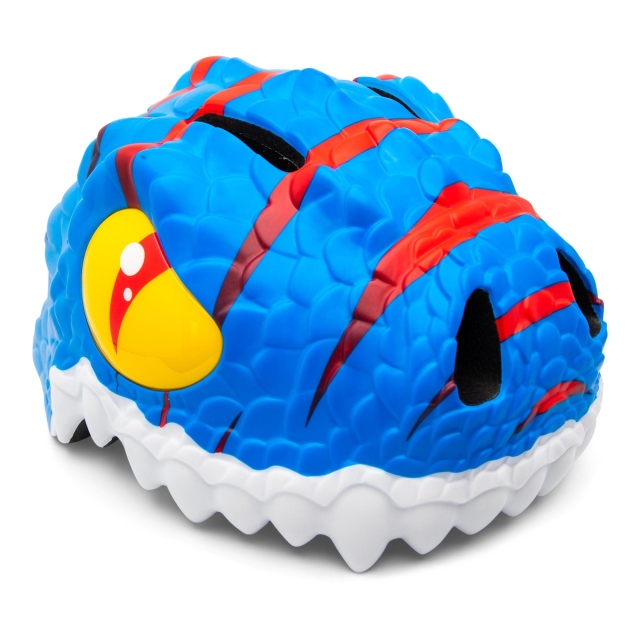 Crazy Safety Dino fietshelm - Blauw ( 49-55cm) (100201-02-01)