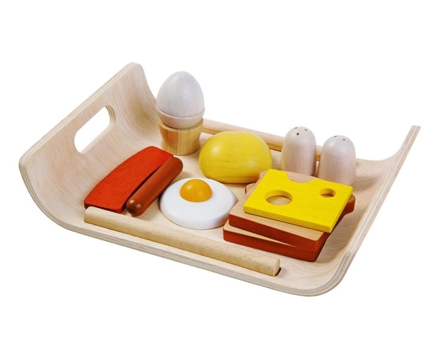 PlanToys Playfood - Dienblad met ontbijtmenu (3415)