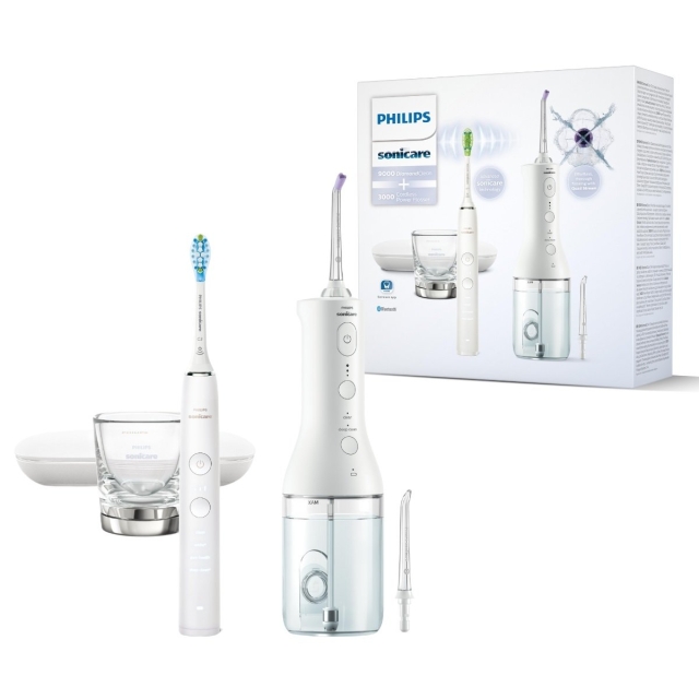 Philips Wit snoerloos powerflosser DiamondClean 9000 (HX3886/41)