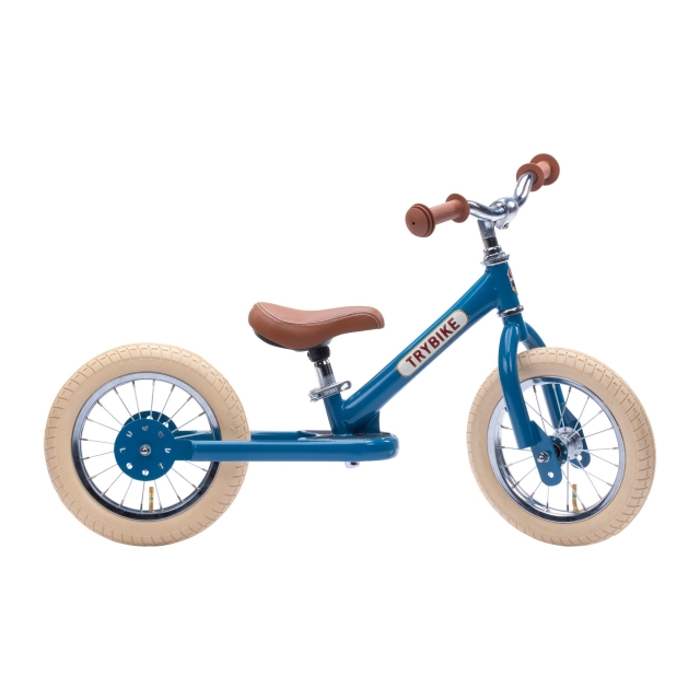 Trybike 2 wielen staal - Vintage blauw (30TBS-2-BLU-VIN)