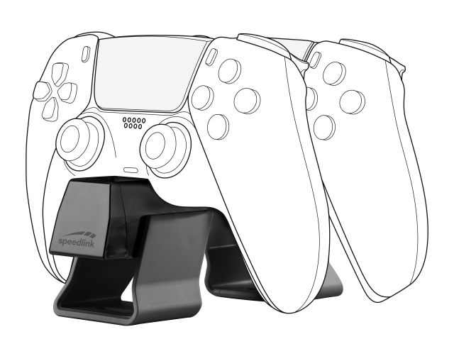 Speedlink TWINDOCK Oplader voor PS5, zwart