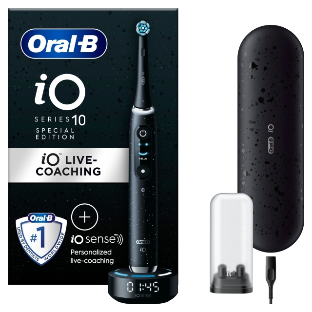 Oral B iO10 Cosmic zwarte elektrische tandenborstel