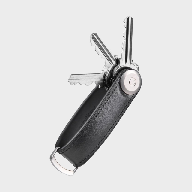 Orbitkey Sleutelhanger Hybrid Leather - Zwart
