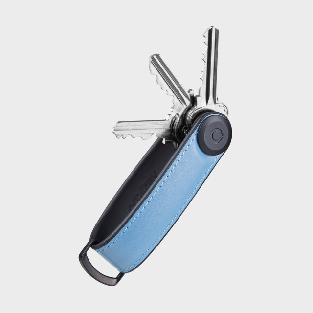 Orbitkey Sleutelhanger Hybrid Leather - Blauw meer