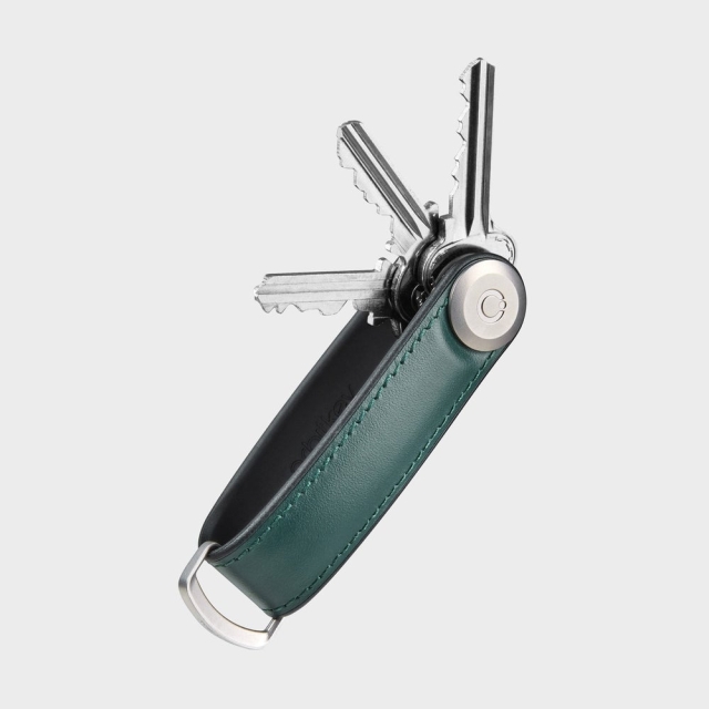 Orbitkey Sleutelhanger Hybrid Leather - Dennengroen