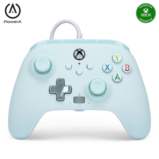 PowerA Verbeterde bedrade controller - Xbox Series X/S - Suikerspin Blauw