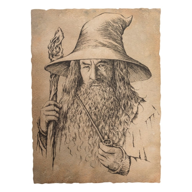 Weta Workshop The Lord of the Rings - Portret van Gandalf de Grijze Standbeeld Kunstdruk