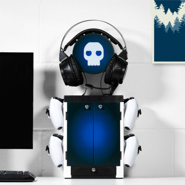 Numskull Op PS5 geïnspireerde blauw-witte gamingkluis