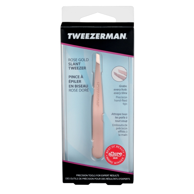 Tweezerman Slant pincet - Roségoud