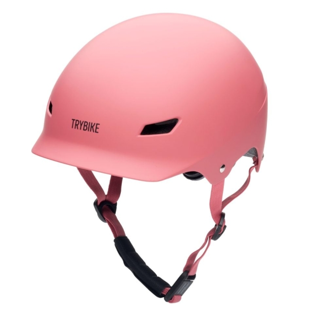 Trybike Retro Helm - Vintage Mat Roze - S/M