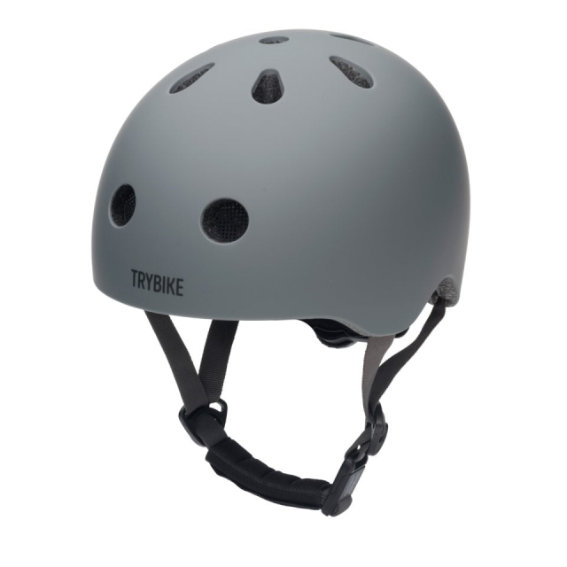 Trybike Retro Helm - Vintage Mat Grijs - XS