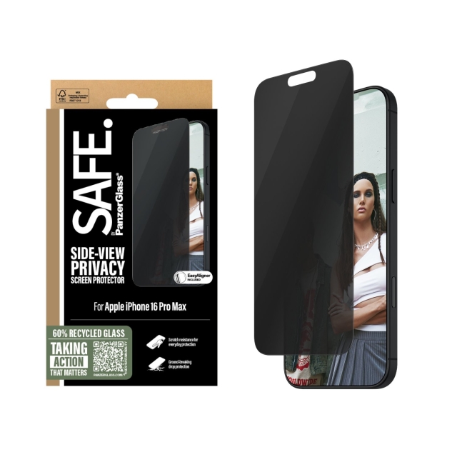 PanzerGlass SAFE - Schermbeveiliging - iPhone 16 Pro Max - ultra brede pasvorm
