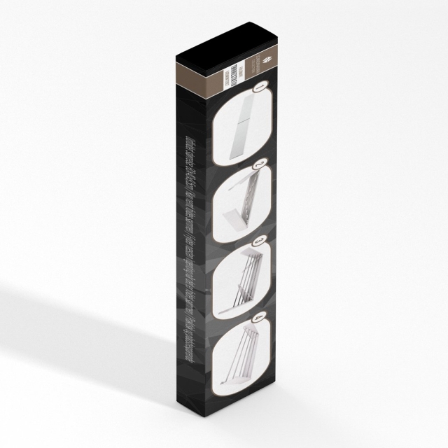 Scandinavian Collection Opvouwbaar wanddroogrek - 80 x 40 x 9,5 cm