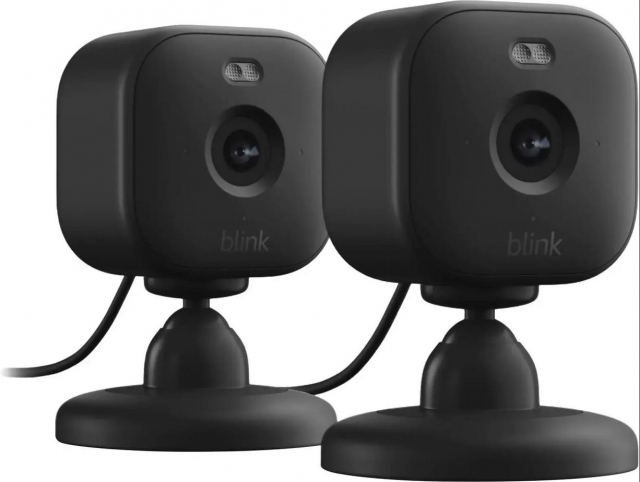 Blink Mini 2 Slimme Binnenhuis Beveiligingscamera 2st set Zwart